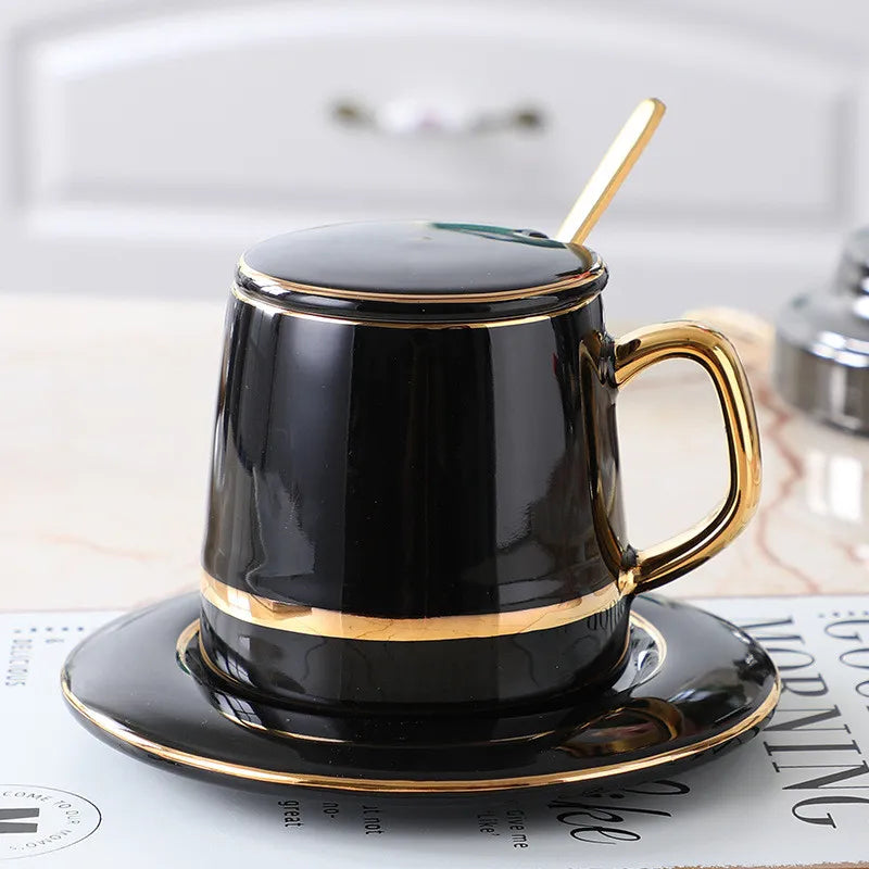 Porcelain Coffee Mug With Lid