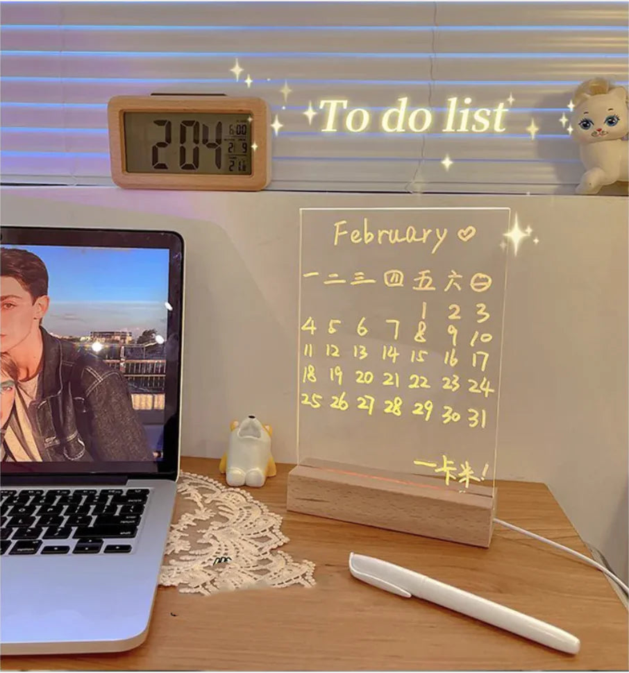 DIY Memo Night Light with Daily Planner