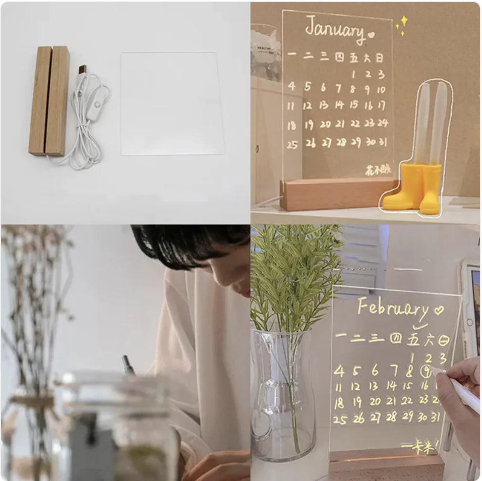 DIY Memo Night Light with Daily Planner