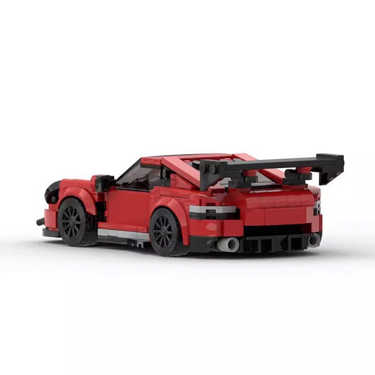 Compatible with LEGO MOC building blocks Porsche 911 GT assembled model eight grid car decoration man